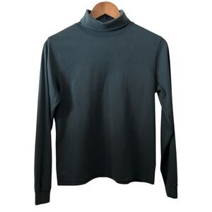 🩷 LL Bean Vintage Turtleneck Green Women's Small Layering 90s Dark Green